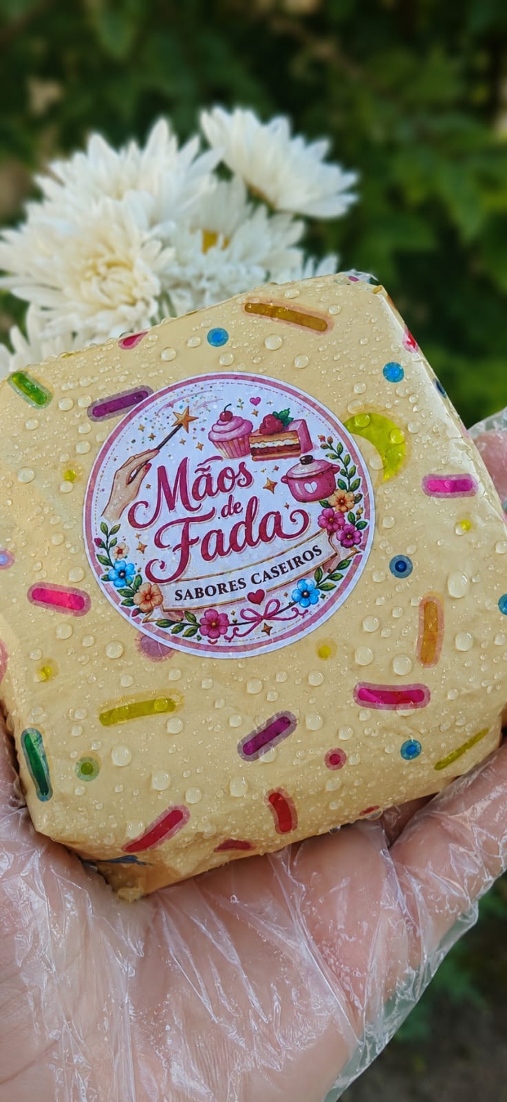 Bolo gelado artesanal Mãos de Fada